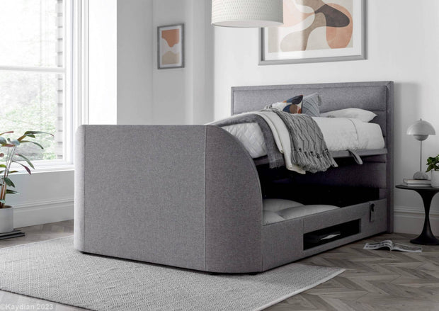 Kaydian Kirkley TV Bed with Ottoman Storage - Side Lift (ONLINE ONLY)