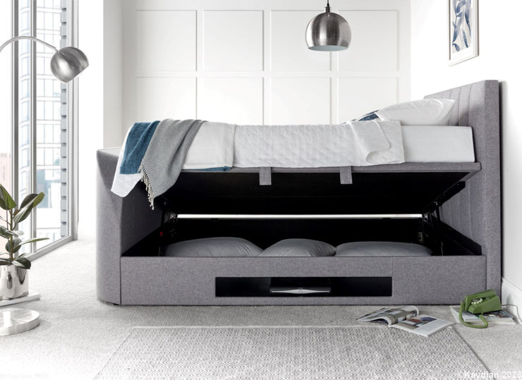 Kaydian Medway TV Bed with Ottoman Storage - Side Lift (ONLINE ONLY)